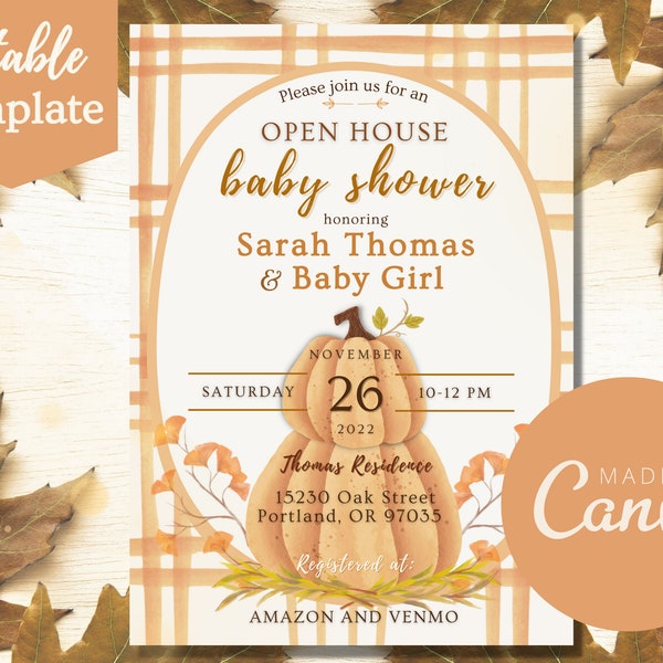 Open House Baby Shower Invitation Etsy