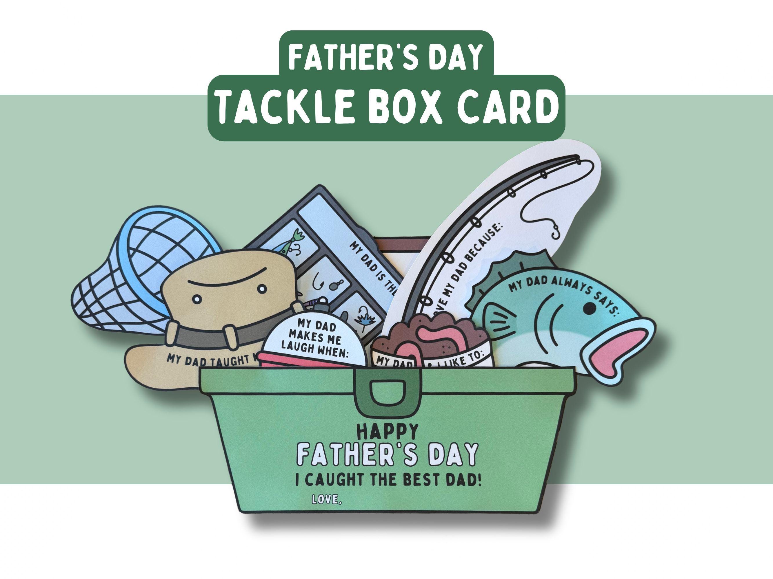 father's day tackle box printable Father's Day Tackle Box Card: All About Dad Printable (digital Download)