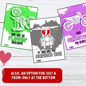 Valentine's Day Cards | Dirt Bike | Motocross | Supercross | Printable ...