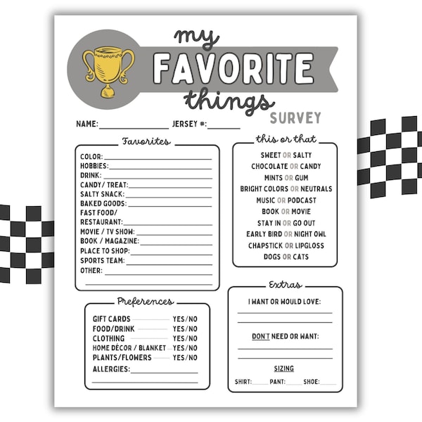 Team Building Get to Know Me Questionnaire Printable - Etsy
