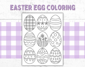 Easter Egg Coloring Pages: 50+ Designs, Spring Activity (PDF)