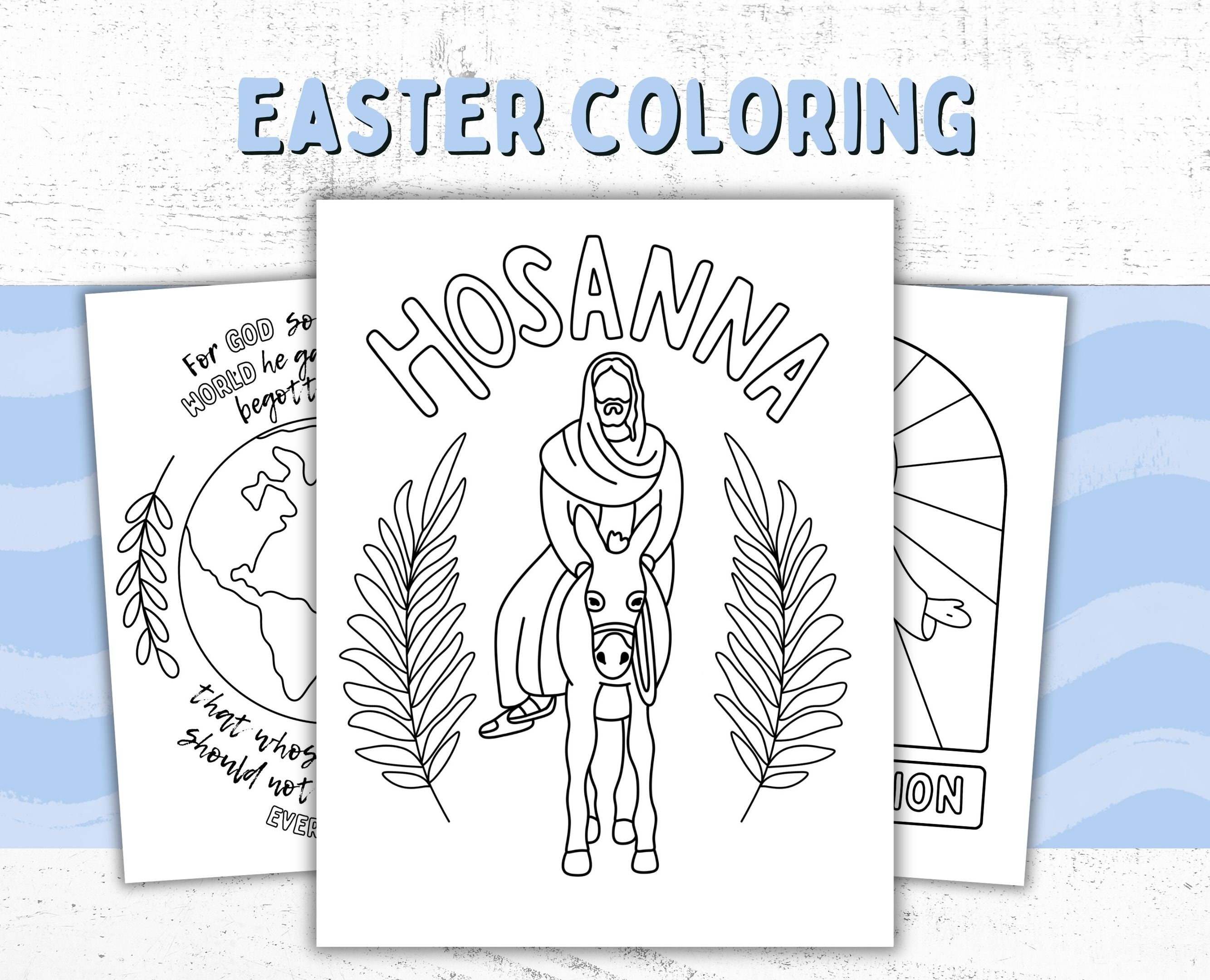 Easter Coloring Pages Easter Coloring Kids Easter Christian Easter