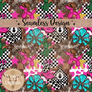 boujee turquoise western seamless digital design, seamless pattern, digital designs, digital paper, western seamless, boujee seamless design
