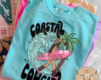 Küsten Cowgirl PNG: Western Strand Design (Digitaler Download)