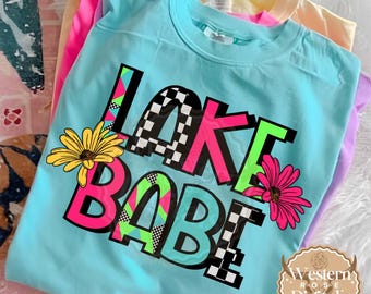Lake Babe PNG: Summer Sublimation Design (Digital Download)