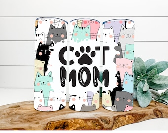 Cat Mom 20 oz Hot/Cold Tumbler