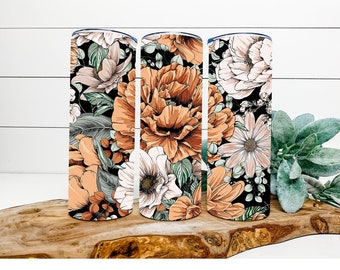 boho flowers 20 oz hot/cold tumbler