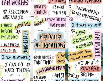 Daily affirmations tumbler 20oz hot/cold