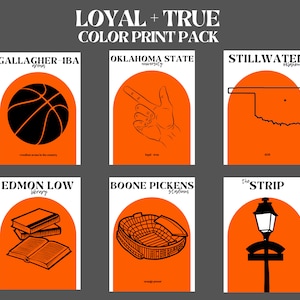 Universidad Estatal de Oklahoma- Loyal + True Print Pack Color