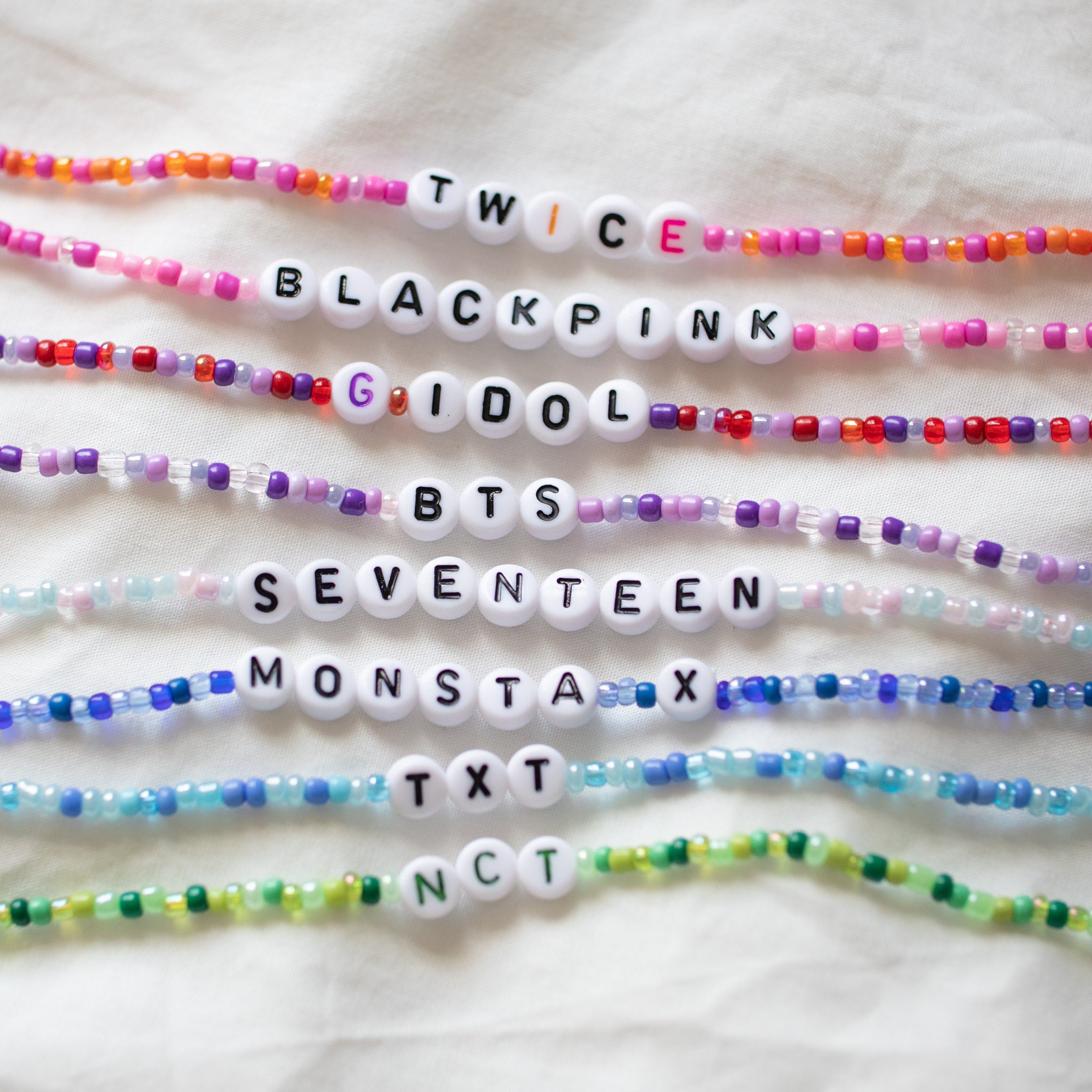 Kpop Custom Handmade Bracelets Etsy