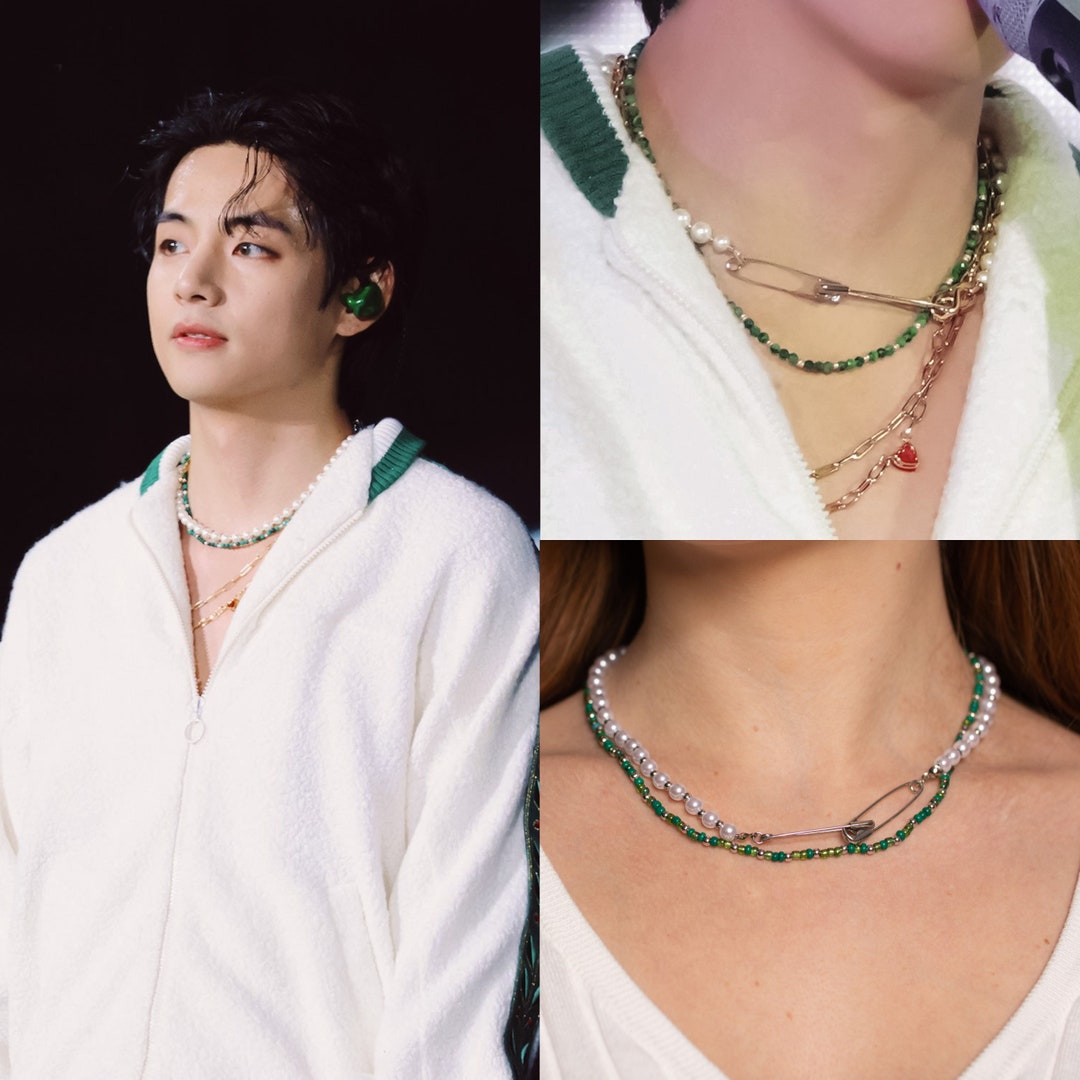 Buy BTS Taehyung Home Inspired Clover Flower Necklace Blumen