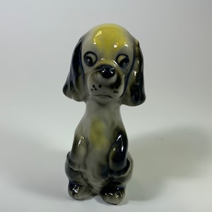 Vintage Kitsch Porcelain Dog Figurine - Anthropomorphic Puppy