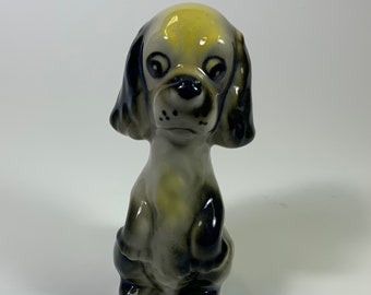 Cute Vintage Kitsch Anthropomorphic Porcelain Dog Figurine