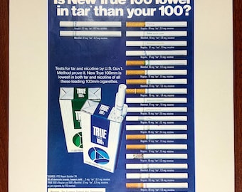 where to buy true blue cigarettes online Filter, silver pack vintage American Cigarette Pack Tobacciana 1974 True Cigarettes Original