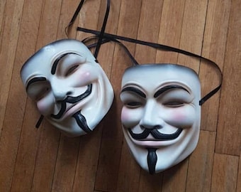 V for vendetta mask replica created from screen used mask, Guy Fawkes