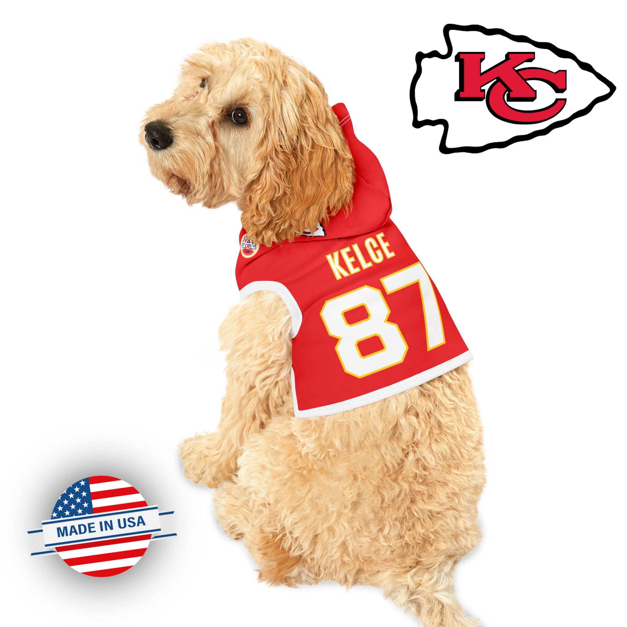 NFL Kansas City Chiefs Dog Jersey, Large