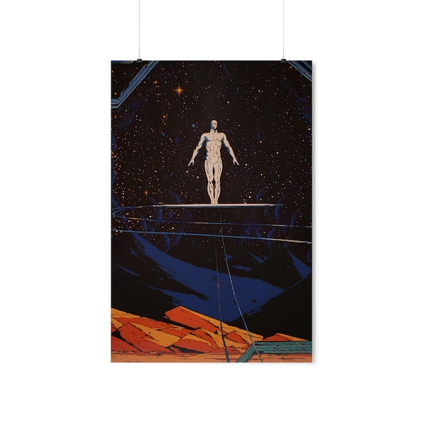 POSTER* Vintage Silver Surfer re-print Premium poster