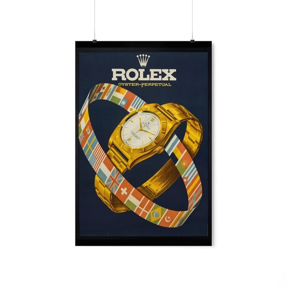Vintage rolex ad poster hotsell