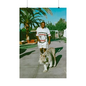 mike tyson vintage tiger Fotodruck Premium Poster Wandkunst