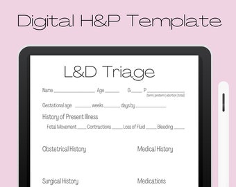 L&D Triage Clinical Template
