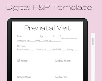 Prenatal Appointment Clinical Template