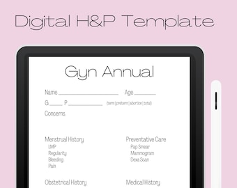Gyn Annual Clinical Template