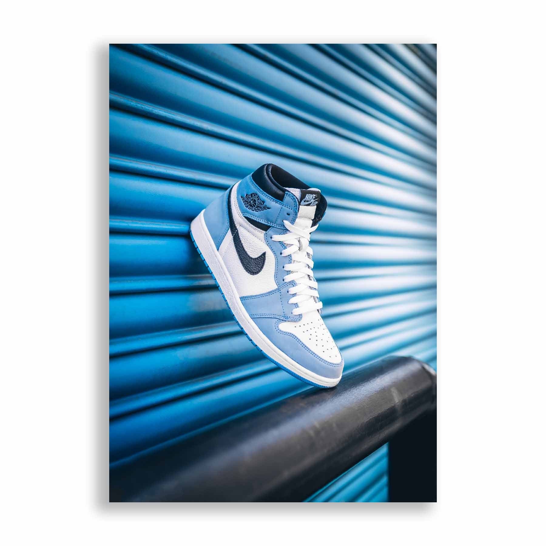 Air Jordan 1 High University Blue Sneaker Poster 