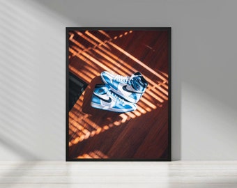 Air Jordan 1 High University Blue Sneaker Poster