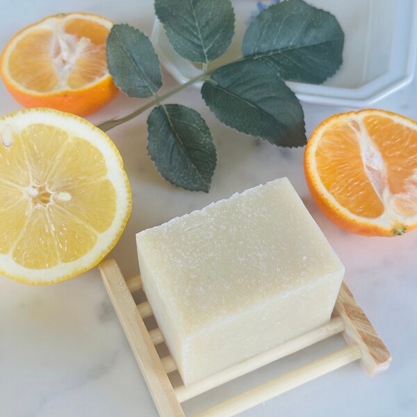 Dish Soap bar clean solid vegan Oat powder coconut wax eco friendly everyday use free gift wood soap dish, charcoal, pink grapefruit soap
