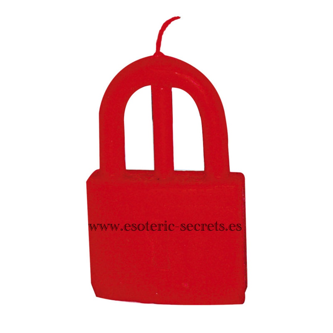 Candle Figure Red Padlock Protection Love Road Opener Red Etsy