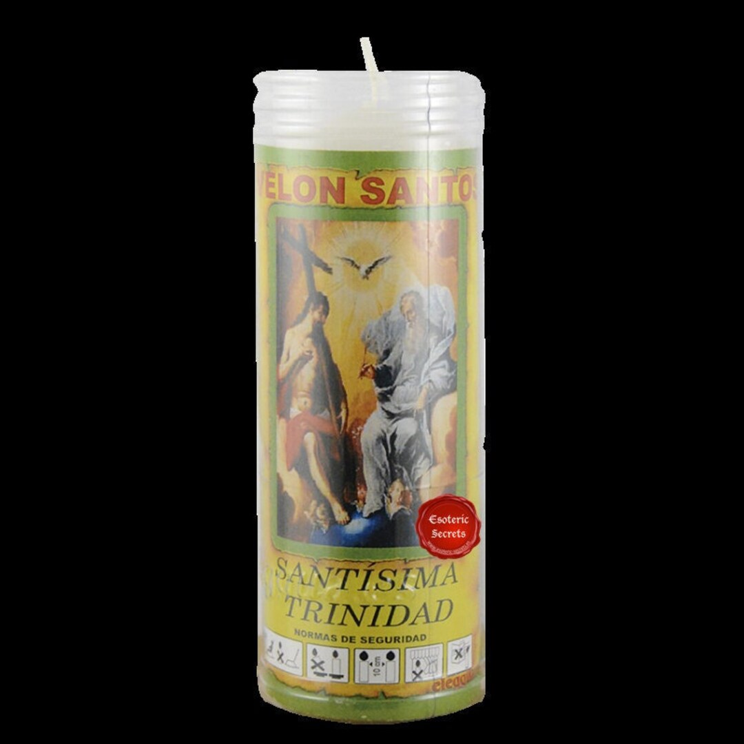 Candle Santisima Trinidad Candle Santeria Ritual Etsy