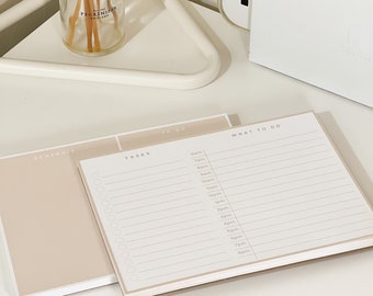 Weekly Notepad | Minimalist Notepad | Dotted Journal | Weekly Planner | Lined Notepad | Reminders and To Dos | Bullet Notepad | Desk Pad