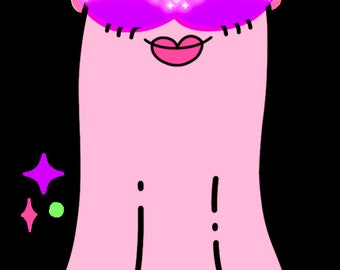 Pegatina Ghourl fantasma