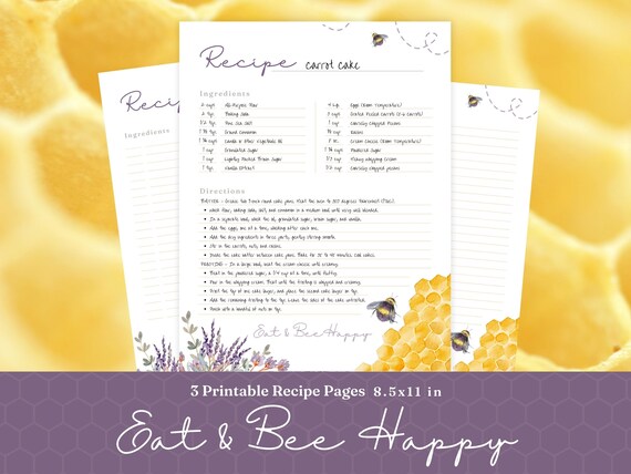 recipe card binder pages 5x7 Recipe Card Binder, Personalized, Homemade with Love & Butter – Sunny &  Clear main image 0