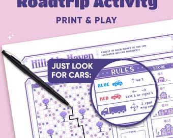Road Trip Game for Kids Printable PDF, Car Travel Activity, Screen-Free Kids Car Game, Travel for Kids, Roadtrip Printable