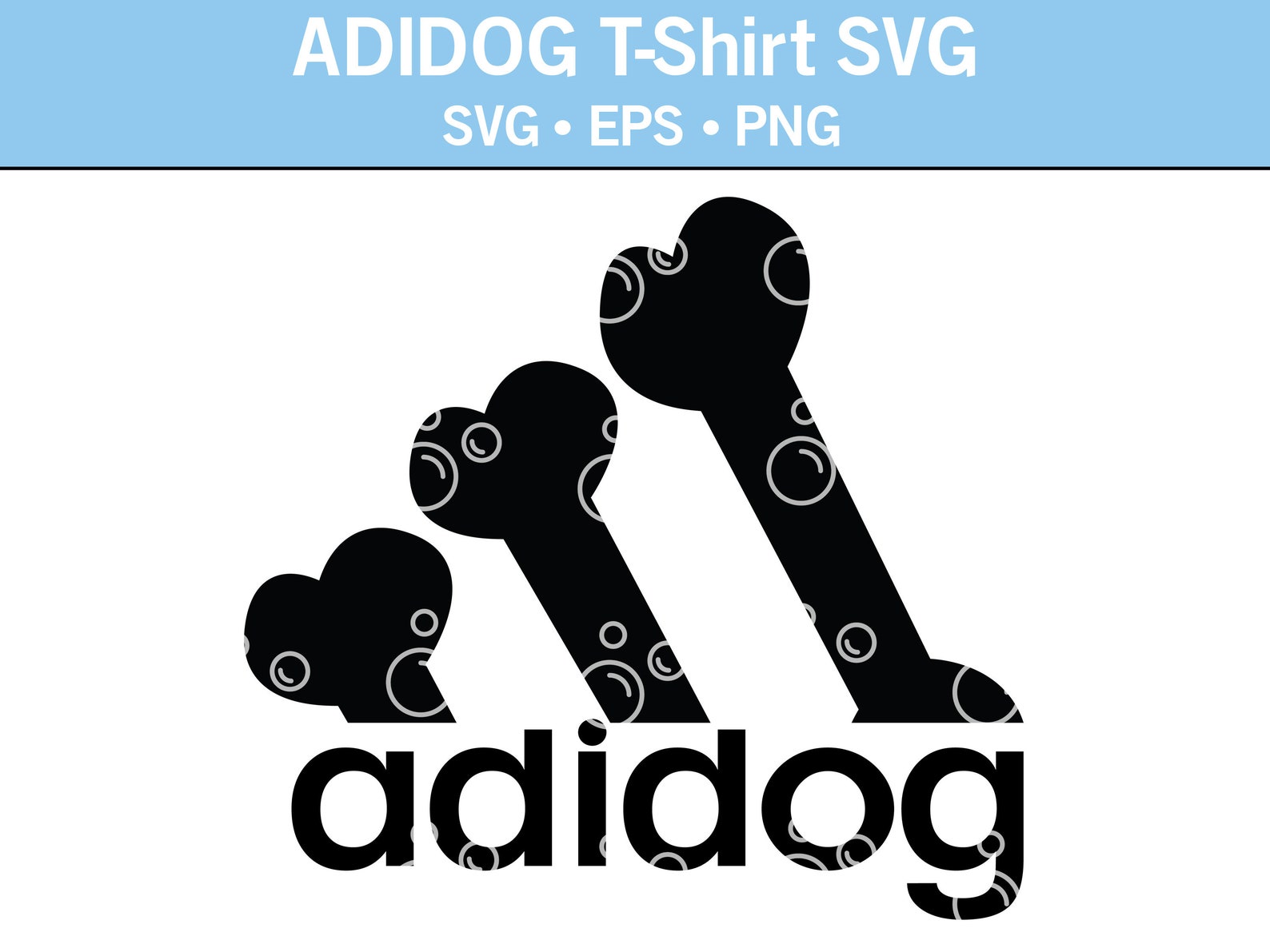Adidog Funny T-shirt SVG Animal Shirt SVG Dog Lovers SVG - Etsy