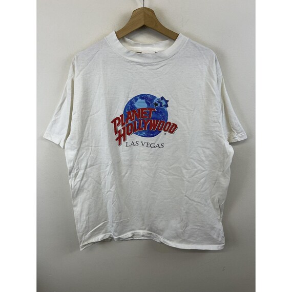 Christmas Gift Ideas Vintage 1990s Planet Hollywood Single Stitch Tee Size XL Christmas Gift Vintage