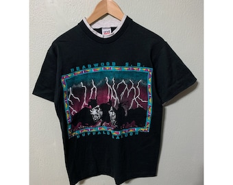 Vintage 1994 Boot Hill Saloon Biker Tee Mens Size Small Sturgis