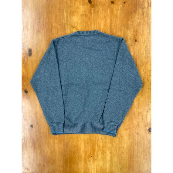 Vintage Dockers Blue Tan Grid Knit Sweater - image 4