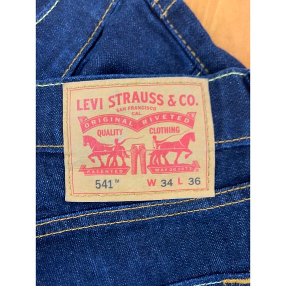 Vintage Levis Super Dark Wash 541 Jeans 36x36 - image 4