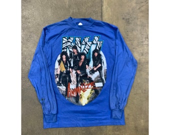 Vintage 1980s Kiss Animalize Tour Longsleeve