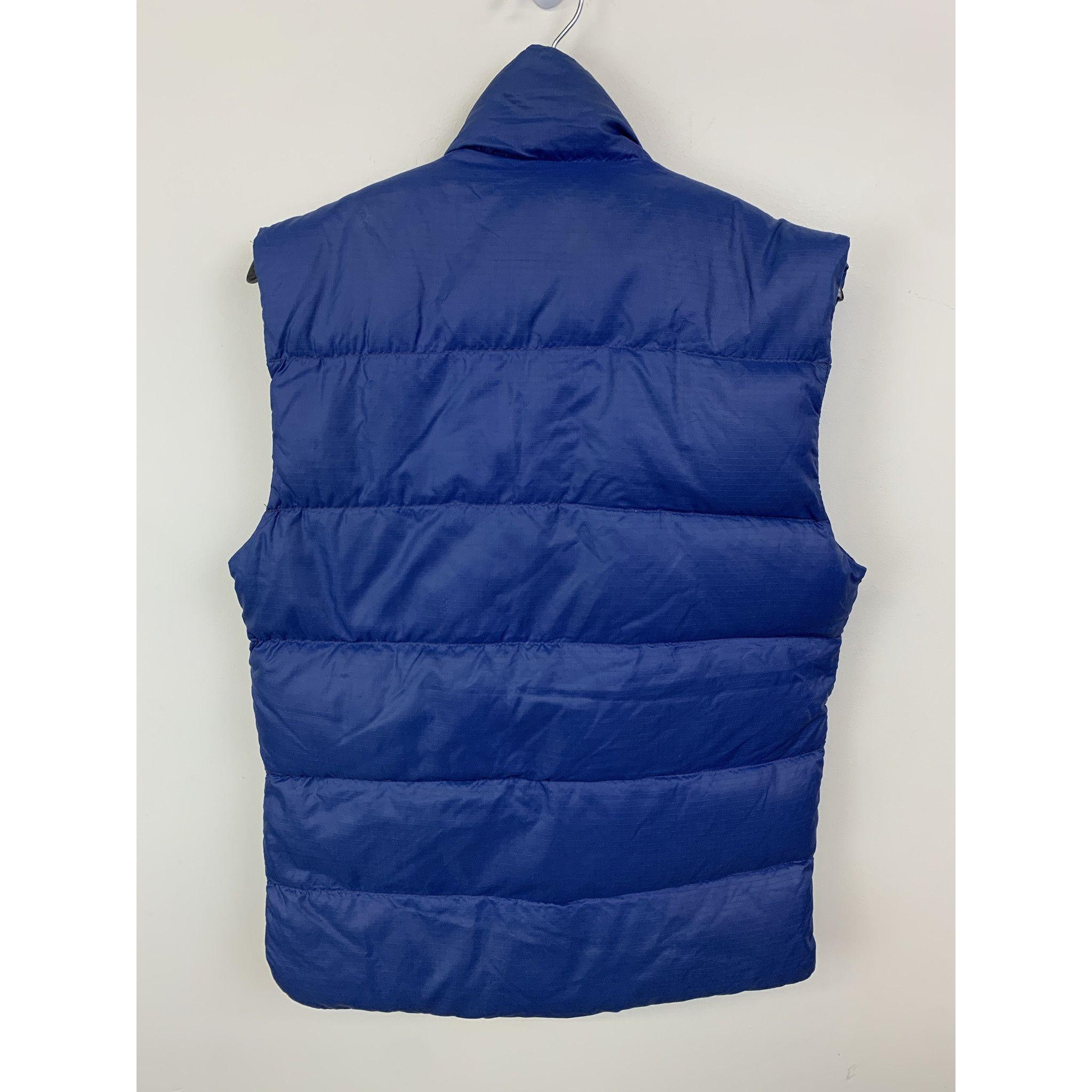 Christmas Gift Ideas Vintage Vest 1990s Camp 7 Blue Puffer Snap 