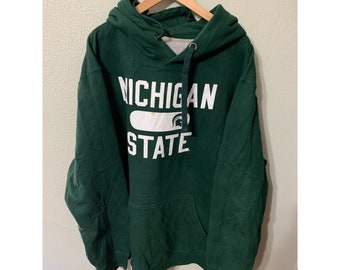 Vintage Michigan State Hooded Sweatshirt