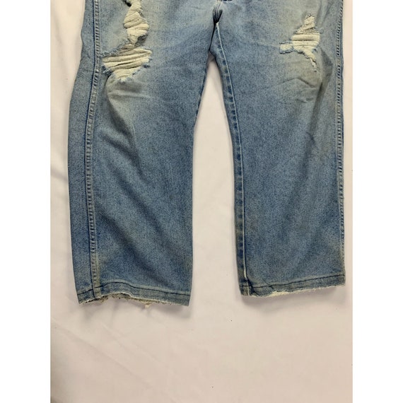 Vintage Wrangler Distressed Jeans 49x25 - image 2