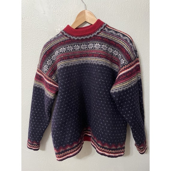Vintage Land’s End Snowflake Knit Sweater - image 1
