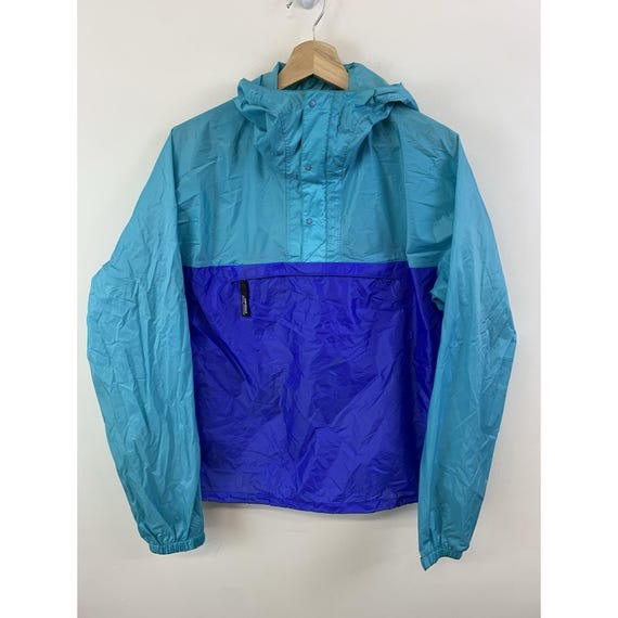 Christmas Gift Ideas Vintage 1990s Patagonia Blue Colorblock Ripstop Windbreaker Size S Christmas Gift Vintage
