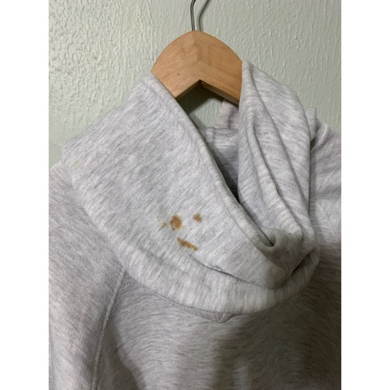 Vintage 1990s Blank Grey Hooded Sweatshirt - image 5