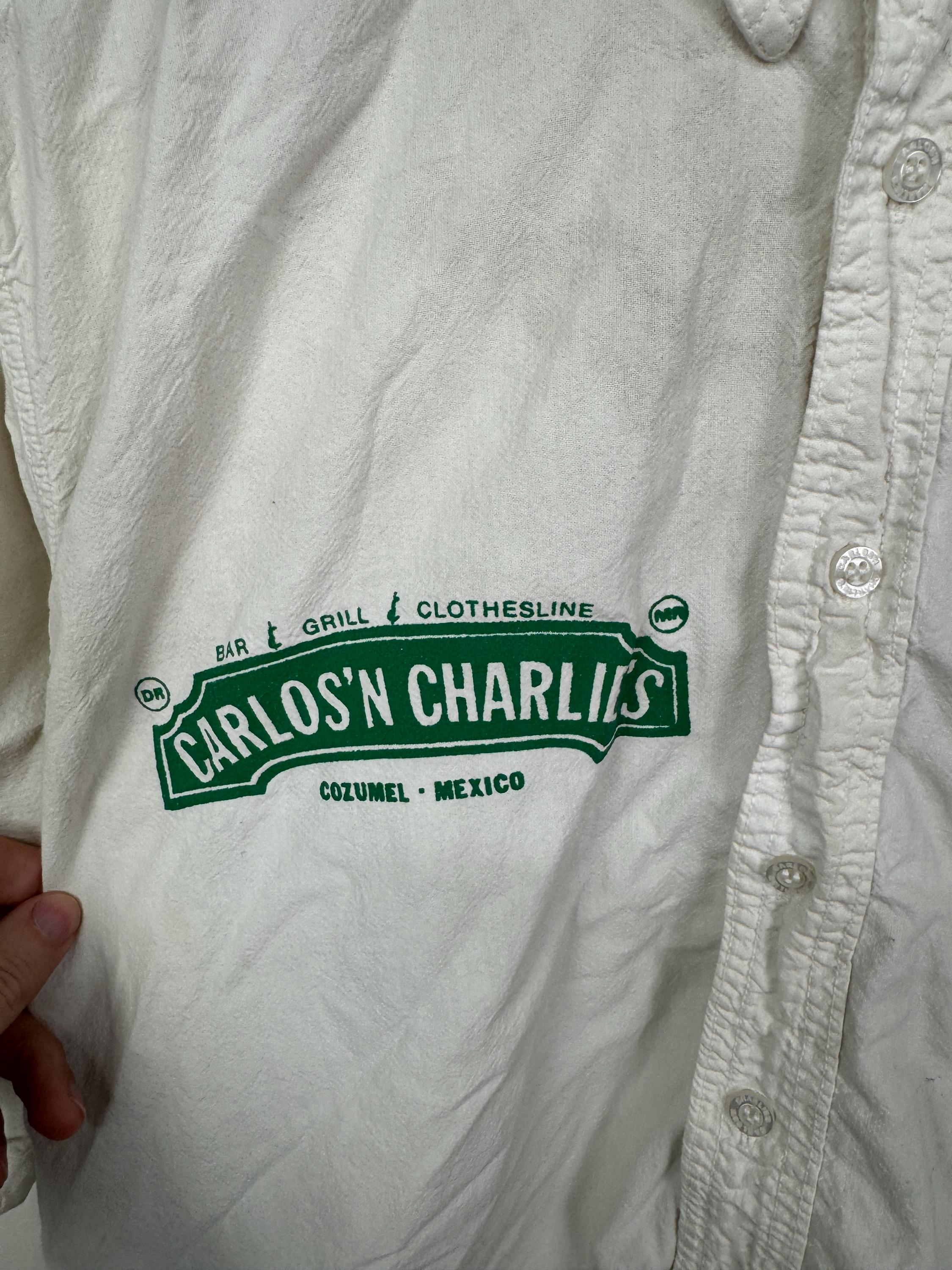 Vintage 90s Carlos N Charlie's Frogs Back Graphic Cozumel Mexico