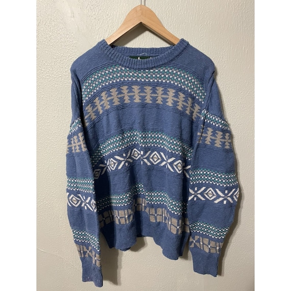 Vintage y2k  Blue Band Knit Sweater 2000s y2k 90s 