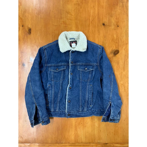 Vintage 1980s Denim Sherpa Jacket - image 6